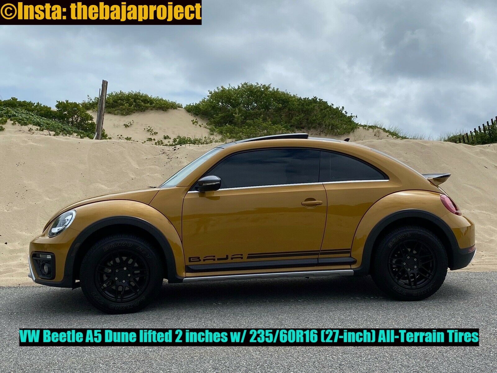 VW New Beetle A5 Dune lifted 2-inches. Follow Jacob @Insta:TheBajaProject